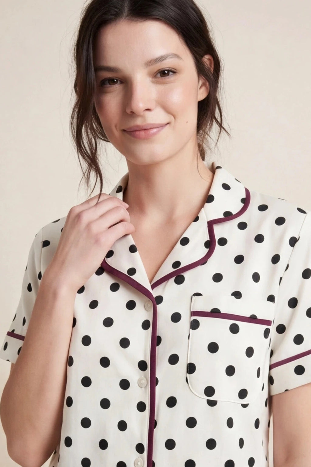 Pijama Polka Negro