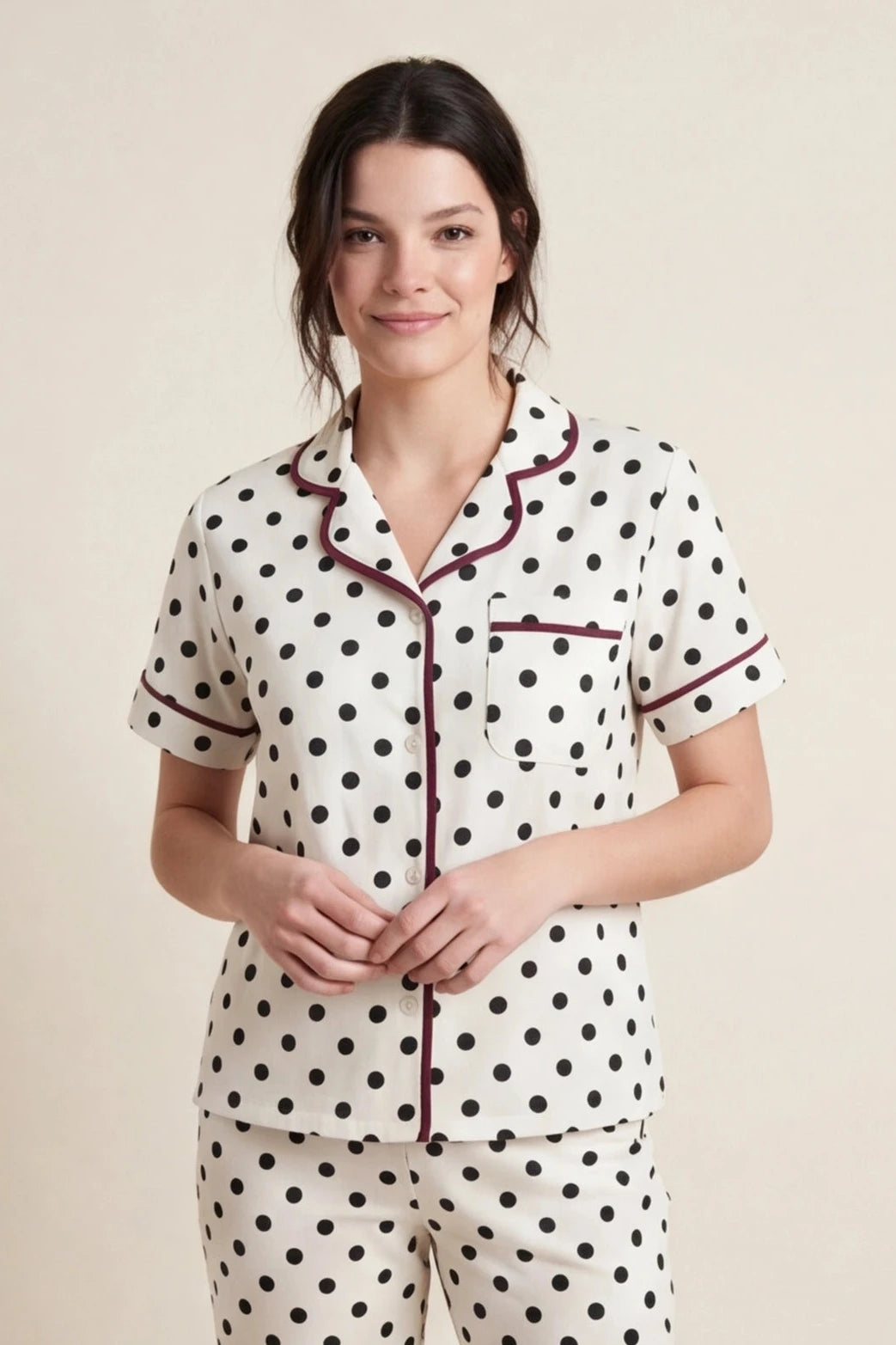 Pijama Polka Negro