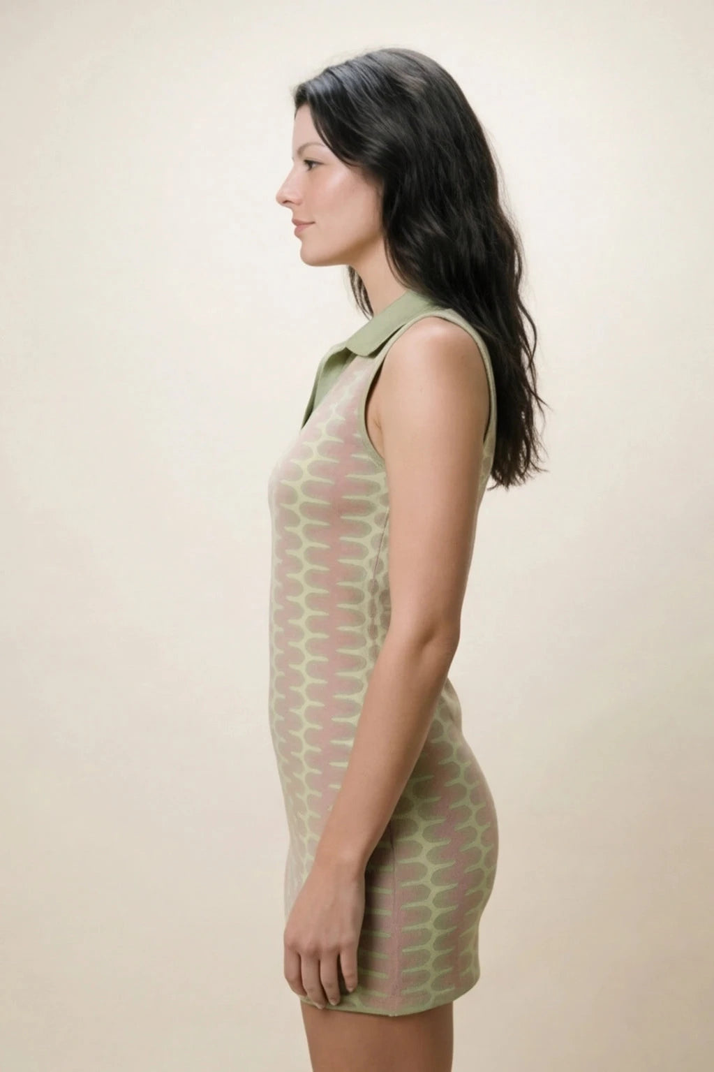 Vestido Wanda Verde/rosa