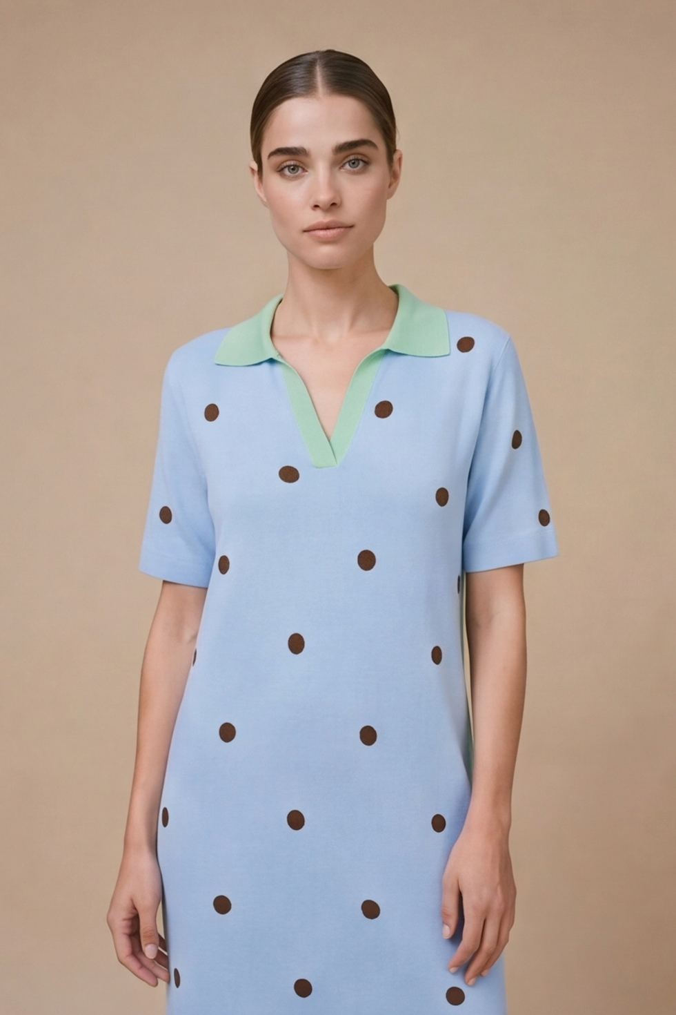 Vestido polkah blue Preorder