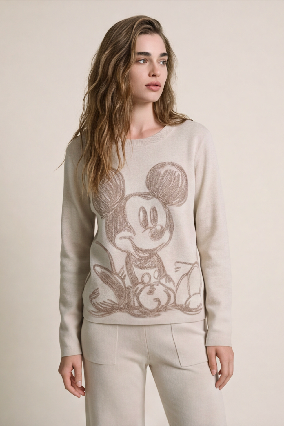 Set Mickey Cozy Beige
