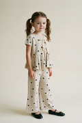 Set Bow Polkah Kids Beige