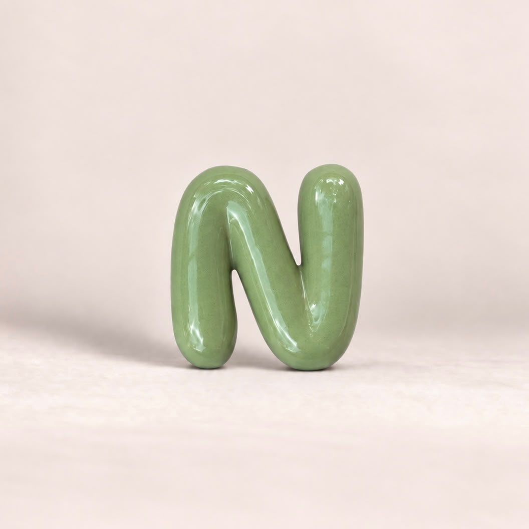 Bubble Letter Small by Entretierra