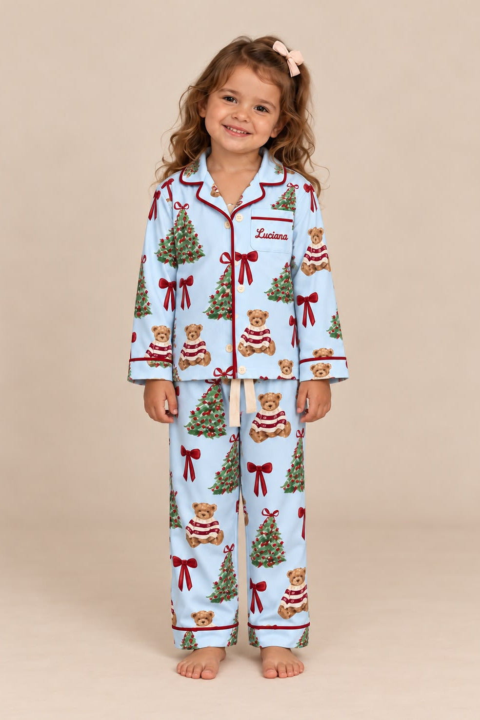 Pijama Christmas Bear Girl Preorder