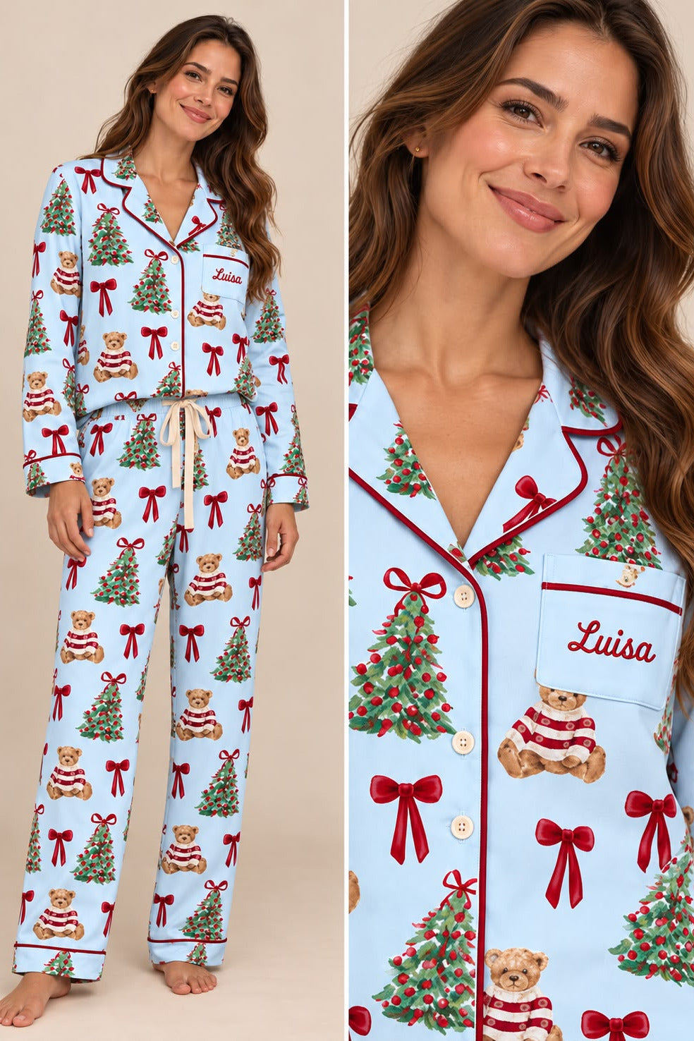 Pijama Christmas Bear Mom Preorder