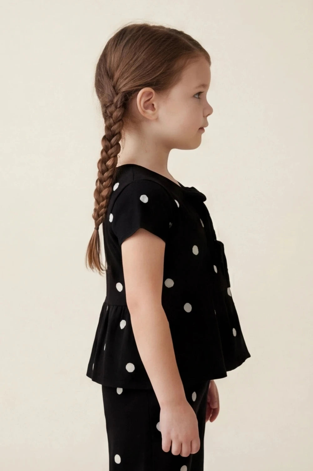 Set Bow Polkah Kids Negro