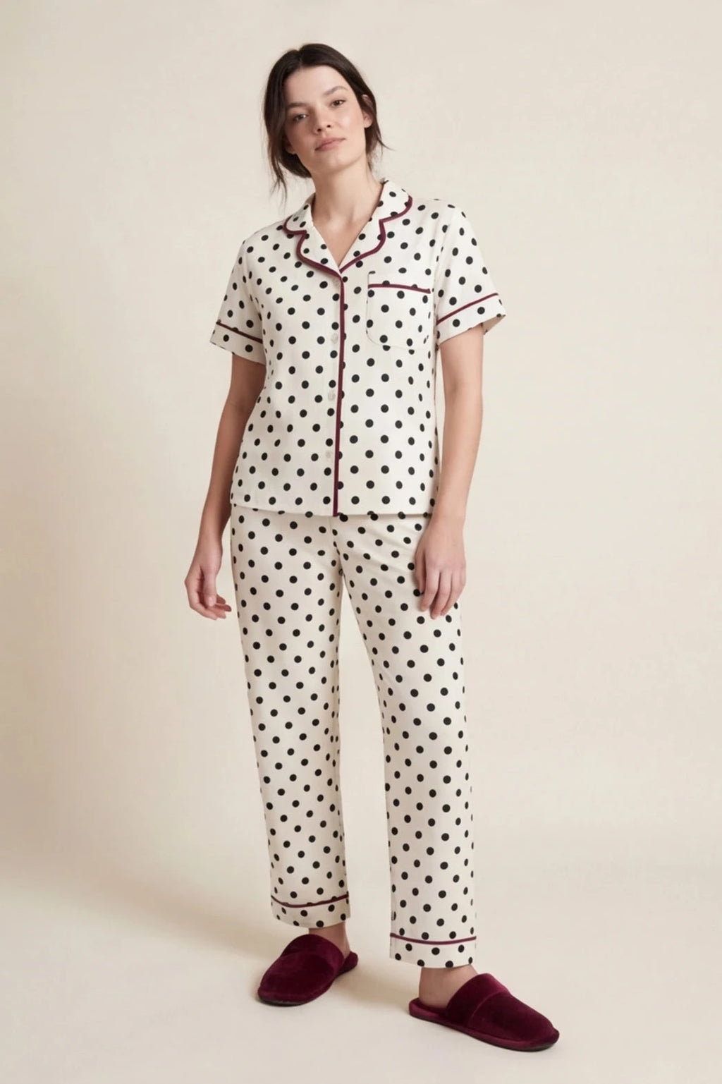 Pijama Polka Negro