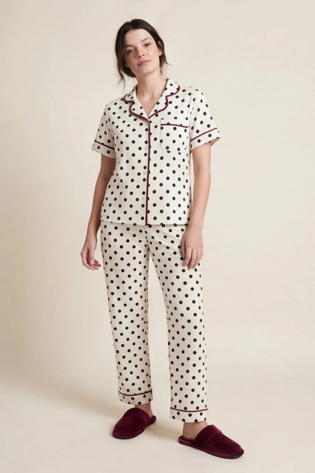 Pijama Polka Negro