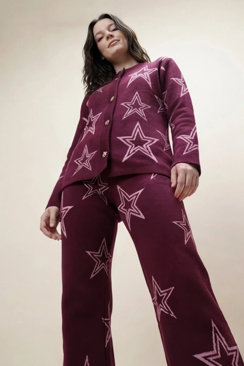 Set Full Of Stars Burgundy
