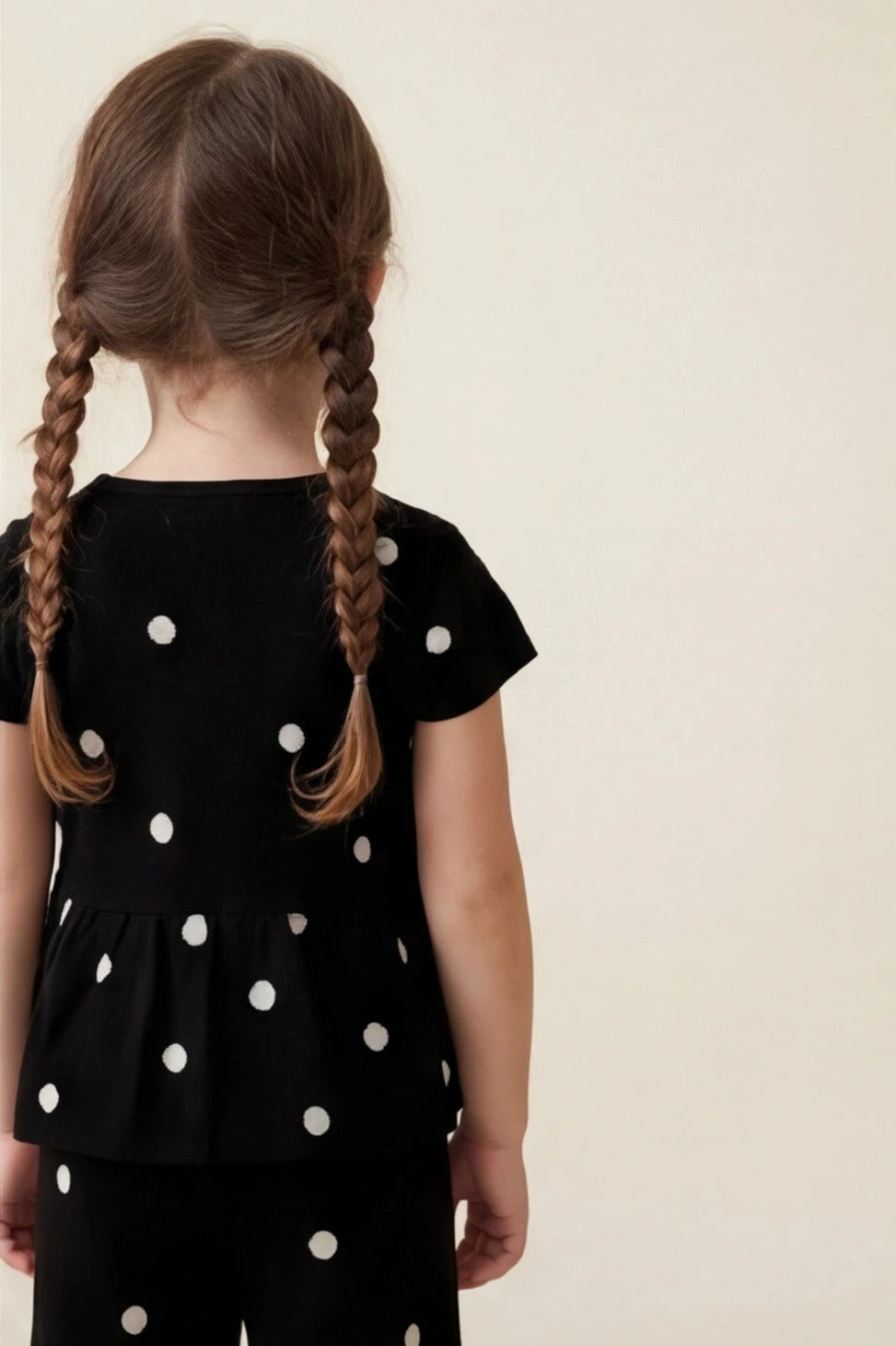 Set Bow Polkah Kids Negro