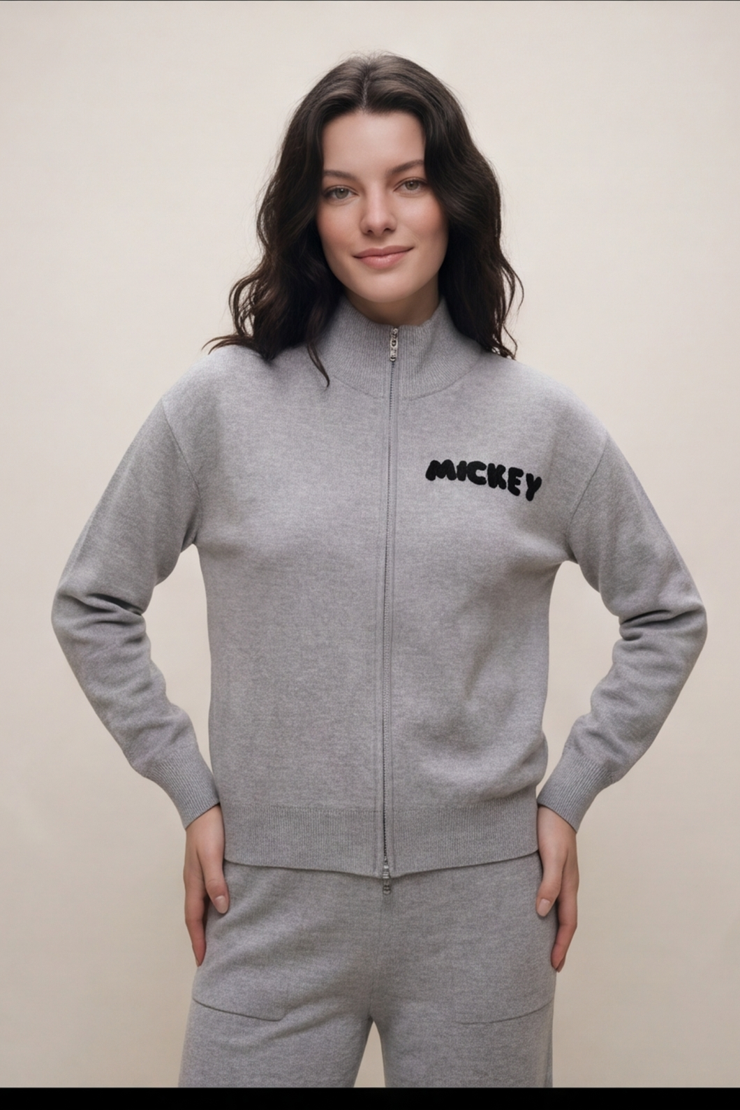 Set Mickey Zip Grey