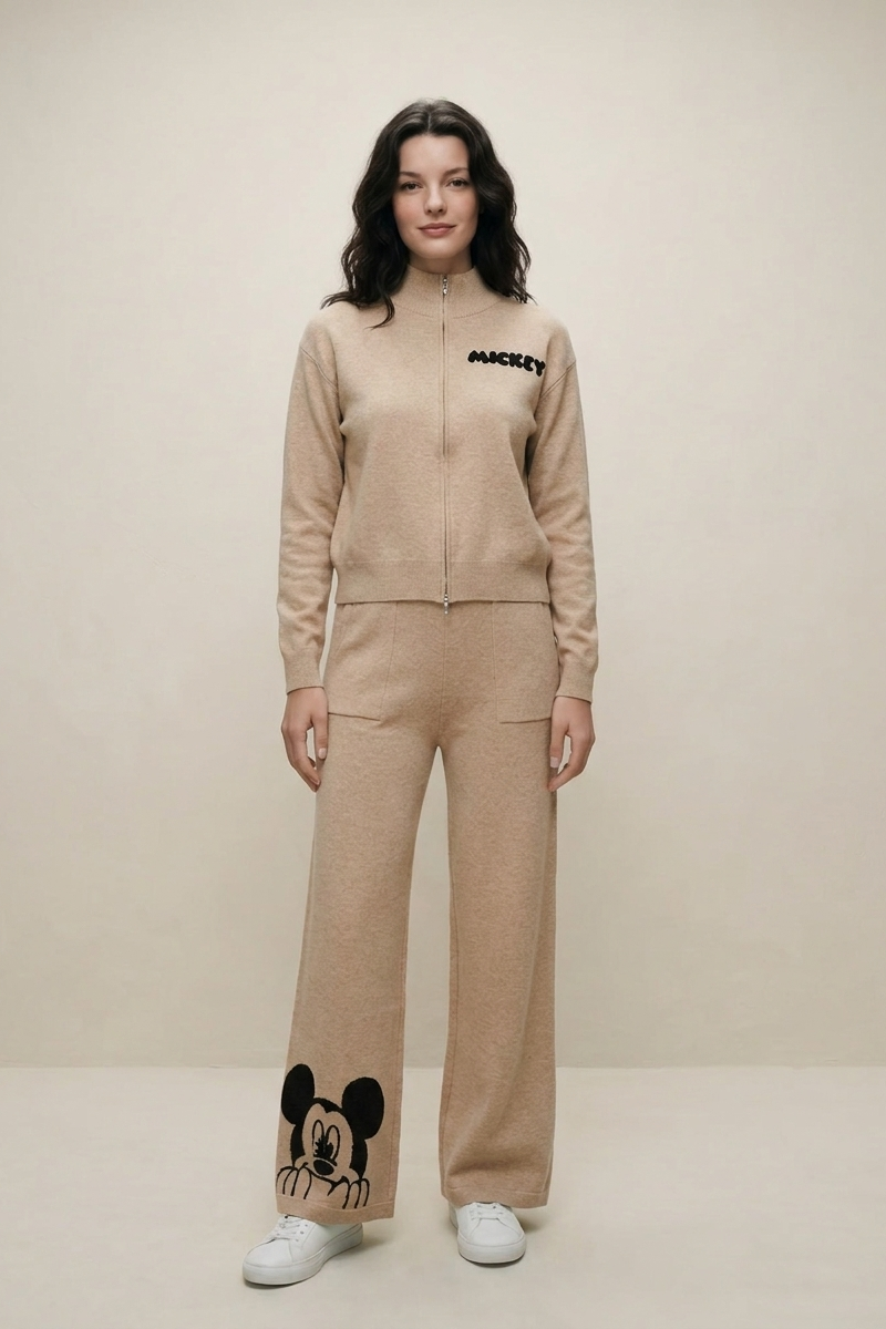 Set Mickey Zip Camel