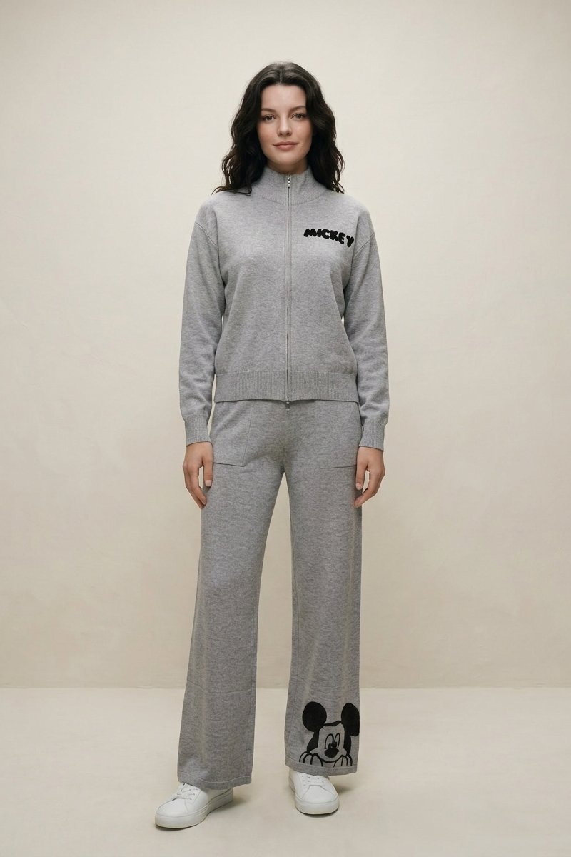 Set Mickey Zip Grey