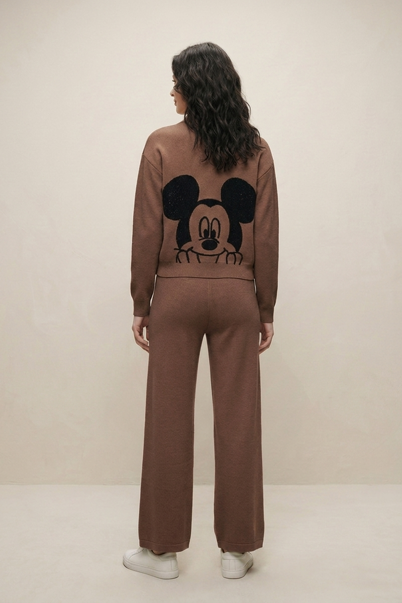 Set Mickey Zip Brown