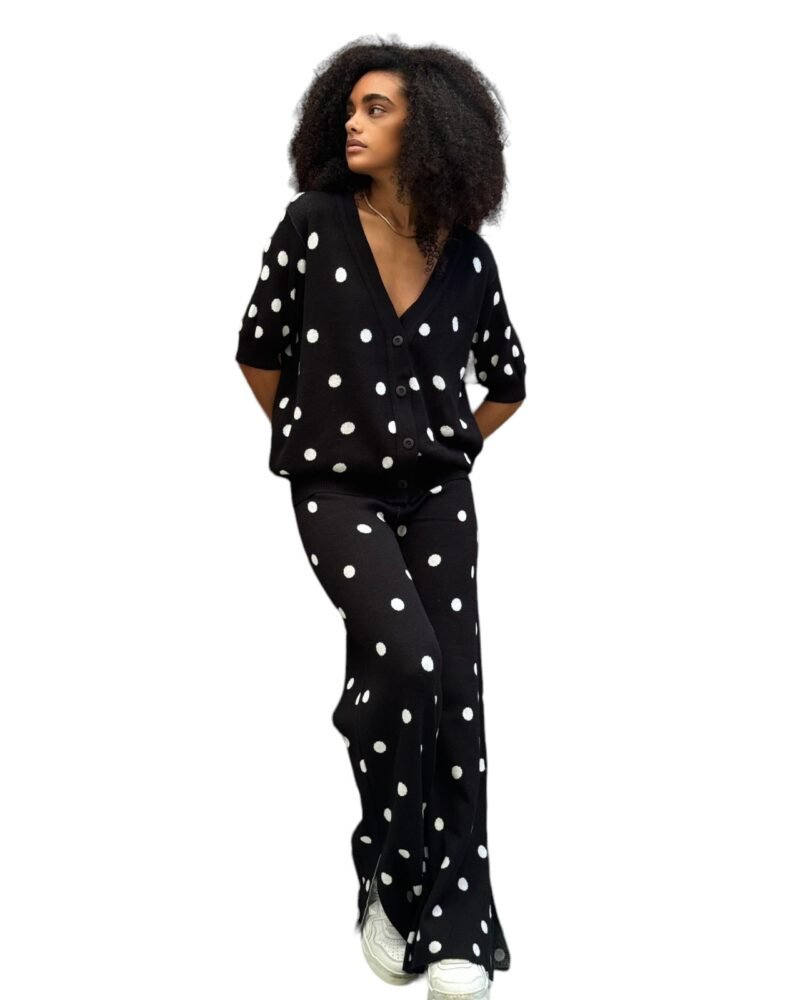 Set Polka Dot Button Black