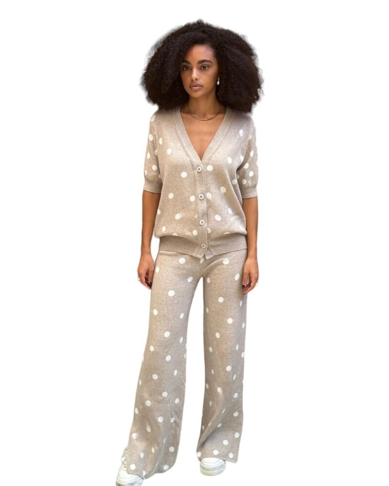 Set Polka Button Greyish