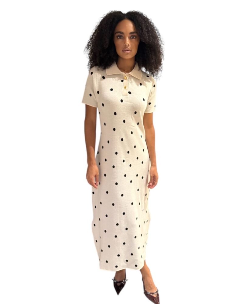 Vestido Polka White